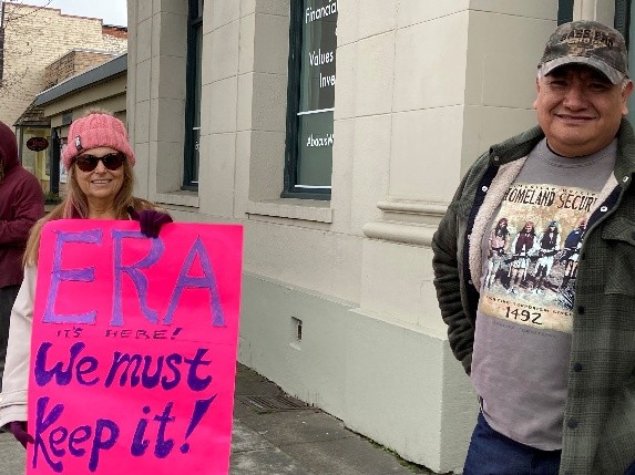 Peace Vigil of January 18, 2025 in Sebastopol, CA