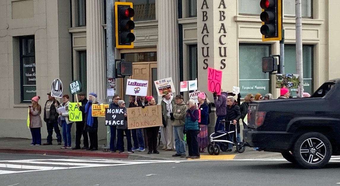 Peace Vigil of January 18, 2025 in Sebastopol, CA